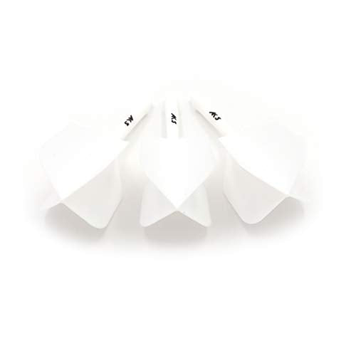CUESOUL ROST Integrated Dart Shaft and Dart Flight Standard/Slim/Diamond/Big Wing/Tear/Diamond - color: 21mm-Big Wing Shape-Solid White