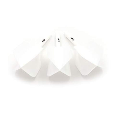 CUESOUL ROST Integrated Dart Shaft and Dart Flight Standard/Slim/Diamond/Big Wing/Tear/Diamond - color: 21mm-Big Wing Shape-Solid White
