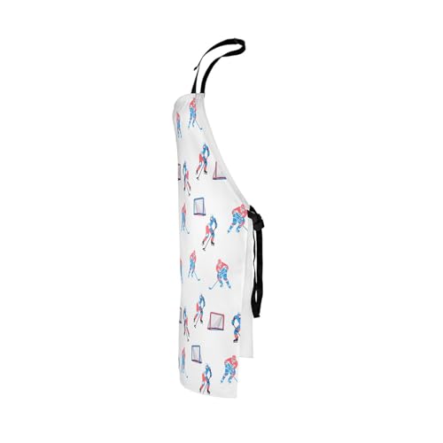 Manfei Ball Sports Kids Kitchen Apron - color: White Blue
