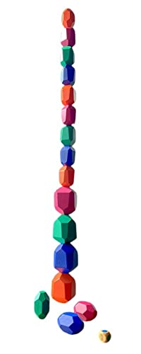 A Wood Rock Stacking Game
