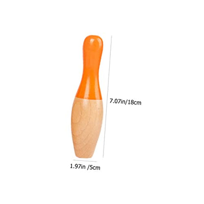 Abaodam 1Set Colorful Bowling Indoor for Family Fun and Party Games Smooth Surface Design for Play Tabletop Bowling Activity