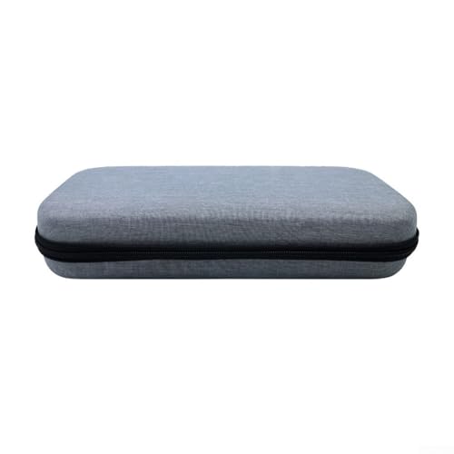 Table Tennis Racket Bag, Hard EVA Case for 2 Paddles & 6 Balls, Protective Storage Box with Soft Lining, Portable Carry Handle for Ping Pong Equipment - size: Grey