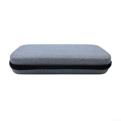 Table Tennis Racket Bag, Hard EVA Case for 2 Paddles & 6 Balls, Protective Storage Box with Soft Lining, Portable Carry Handle for Ping Pong Equipment - size: Grey
