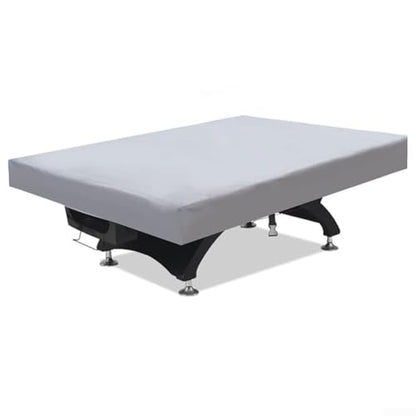 Waterproof 210D Oxford Billiard Pool Table Cover, with Adjustable Drawstring for 7ft 8ft 9ft Tables, All-Weather Dustproof/Snow Protection, Fits Most Snooker, Pool Tables, Outdoor Furniture(grey 9FT) - size: grey 9FT