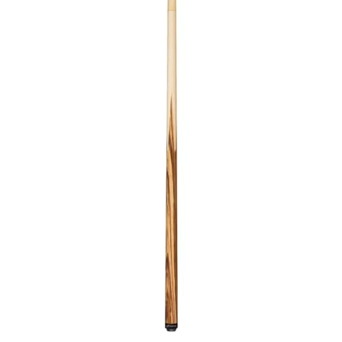 Players 58" 2-Piece Zebrawood and Birds-Eye Maple Sneaky Pete Billiard Pool Cue Stick - size: 18 Ounce