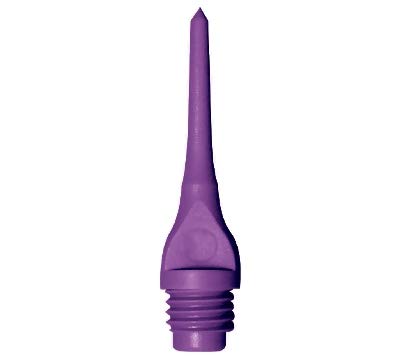 Mueller 1/4" Thread Plastic Keypoint Dart Tips – Bag/100-15 Color Variations - color: Purple