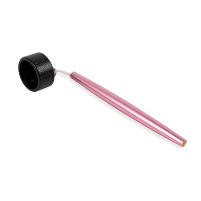 Aluminum Circle Pool Chalk Holder - Use with TAOM Pyro or TAOM V10 Chalk - Slip-in Pocket Pool Cue Chalk Holder - Cover Billiard Supplies - Snooker Accessory Chalk - color: Pink