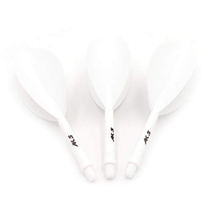 CUESOUL ROST Integrated Dart Shaft and Dart Flight Standard/Slim/Diamond/Big Wing/Tear/Diamond - color: 28mm-Tear Shape-White Skull
