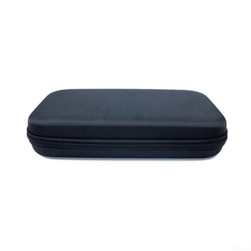 Table Tennis Racket Bag, Hard EVA Case for 2 Paddles & 6 Balls, Protective Storage Box with Soft Lining, Portable Carry Handle for Ping Pong Equipment - size: Black