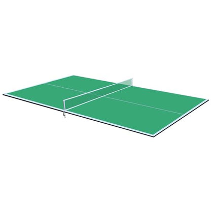 8.5ft Green Mid Size Ping Pong Conversion Top Foldable Portable Table Tennis Table Top for Indoor Games
