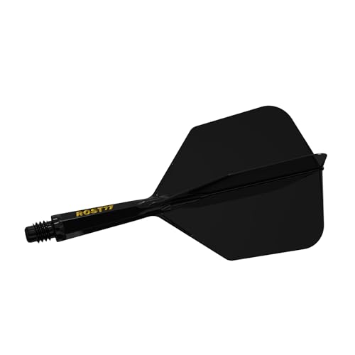 CUESOUL ROST 77 Integrated Dart Shaft and Flight Big Wing Shape,Set of 3 - color: Mixed Color, size: S-23mm