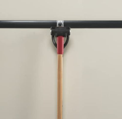 Rubbermaid FastTrack Rail Garage Organization Multi-Purpose Hook 50 lbs Capacity Satin Nickel Wall Mounted Storage System Direct Mount into FastTrack Garage Rail for Home/Garage Organization - style: Multi-Purpose Hook