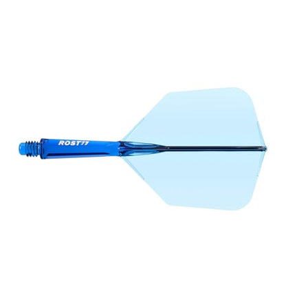 CUESOUL ROST 77 Integrated Dart Shaft and Flight Big Wing Shape,Set of 3 - color: Mixed Color with BBG, size: S-23mm