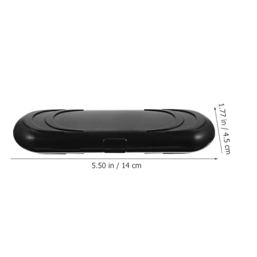 Portable Dart Storage Case 3pcs Oval Hard Shell Carrier Box for Soft Tip Darts, Compact Organizer for Travel and Tournament Use, Black