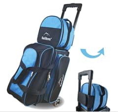 BALIKEN Bowling Single Tote Bag, Durable, Compact and Stylish Durability Easy to Carry Holds One bowling ball - color: Blue/X
