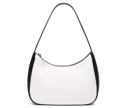 CYHTWSDJ Shoulder Bags for Women, Cute Hobo Tote Handbag Mini Clutch Purse with Zipper Closure - color: Black& White