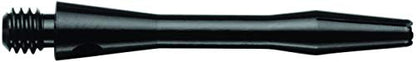 4 Sets of (12 shafts) Package Deal - 2 Sets of 3 Medium 2" & 2 Sets of 3 Short 1 1/2" 2ba Black Aluminum Dart Shafts - Bulk Wholesale Dart DROKERS Special