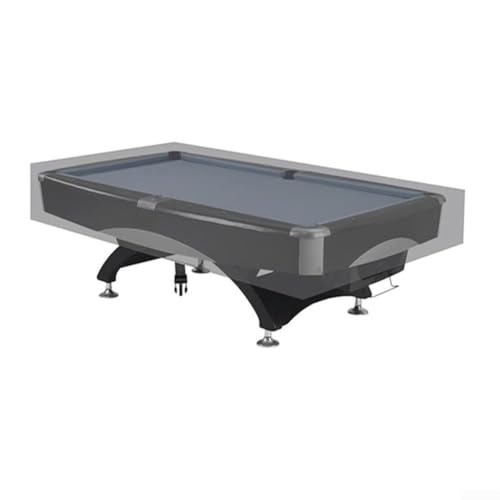 Waterproof 210D Oxford Billiard Pool Table Cover, with Adjustable Drawstring for 7ft 8ft 9ft Tables, All-Weather Dustproof/Snow Protection, Fits Most Snooker, Pool Tables, Outdoor Furniture(grey 7FT) - size: grey 7FT