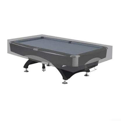 Waterproof 210D Oxford Billiard Pool Table Cover, with Adjustable Drawstring for 7ft 8ft 9ft Tables, All-Weather Dustproof/Snow Protection, Fits Most Snooker, Pool Tables, Outdoor Furniture(grey 7FT) - size: grey 7FT