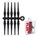 NineDartOut.us New!! Fit Point Plus Soft Tip Dart Tips - 50 Count - color: Black