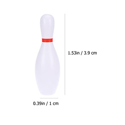 Zerodeko 2sets Miniature Bowling Model of Bowling for Dollhouse Decoration for Crafts Kindergarten Projects and Mini House Accessories