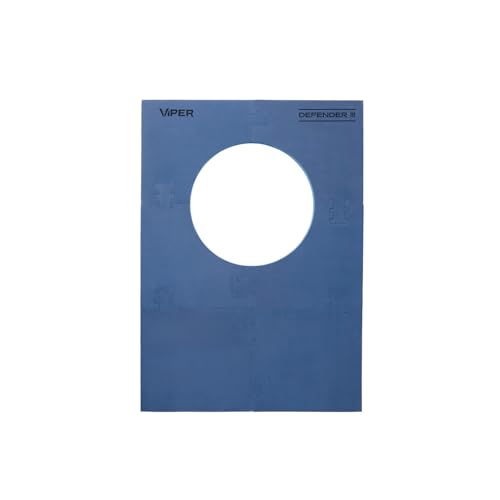 Viper Defender III Extended Length Dartboard Surround Wall Protector, Fits 17.75" and 18" Bristle Dartboards, Compression-Fit Easy Mounting, 45" H x 32" W x 1" Thickness - color: Blue
