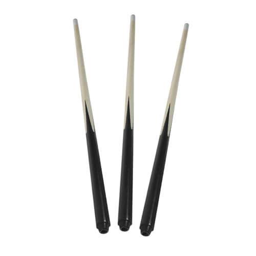 BESPORTBLE 3Pcs Mini Pool Cue Sticks for Short Hardwood Billiard Cues Safe Portable Snooker Training Props Develops Hand Eye Coordination for Home