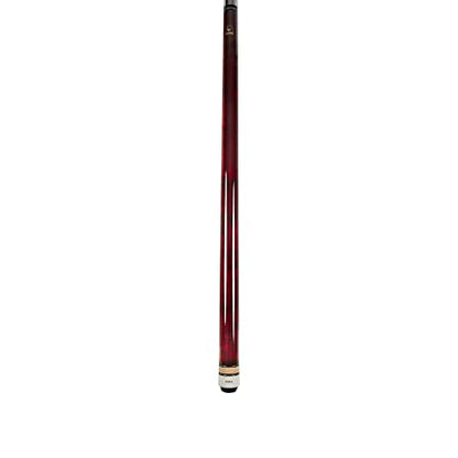 ASKA Short Kids Cue LCS, Canadian Hard Rock Maple Billiard Pool Cue Stick - color: Red 48 inches, Wrapless, LCSN