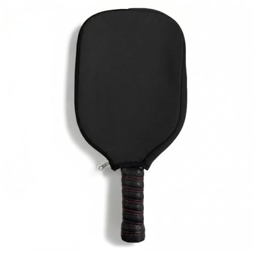 Pickleball Paddle Cover Pickleball Racket Bag Neoprene Racket Case Table Tennis Racket Bag Waterproof Protective Sleeve for Tournament & Training Equipment - color: Black, size: 1 piece