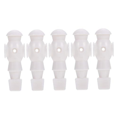 5Pcs Foosball Machine Players Replacement for Standard Table Football Game Rods White Soccer Athlete Figures for Men Clear Team Color Printing Tournament Style Accessories