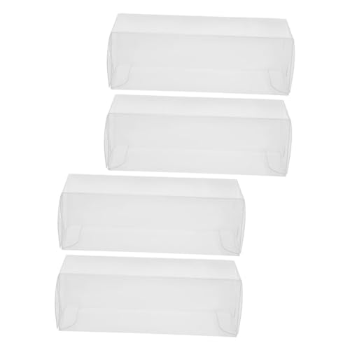 4pcs Clear Pet Golf Display Case Transparent Foldable Packaging Box for Home Office Showcase Your Collection Versatile Storage Options