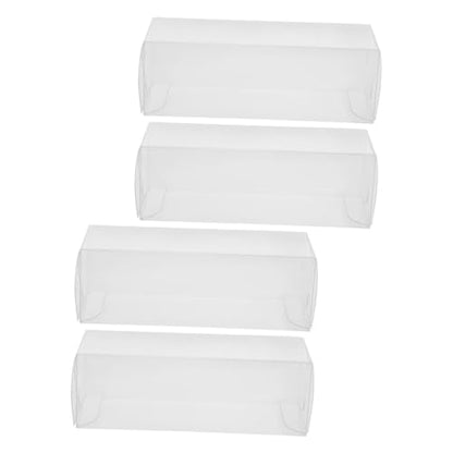 4pcs Clear Pet Golf Display Case Transparent Foldable Packaging Box for Home Office Showcase Your Collection Versatile Storage Options