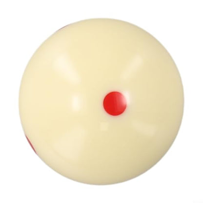 Pool Billiard Training Cue Ball 57.2mm 2.25in Red 6 Dot Measles Spot for Practice and Skill Improvement with Smooth Resin Material and Bright Gloss Roundness Standard