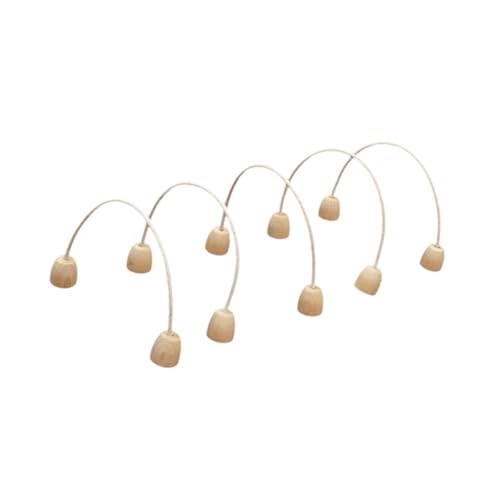 5X Games Croquet Hoops Croquet Gate Equipment Set Replacement for Family Game Outdoor Sport Wooden Gateball Set for Indoor