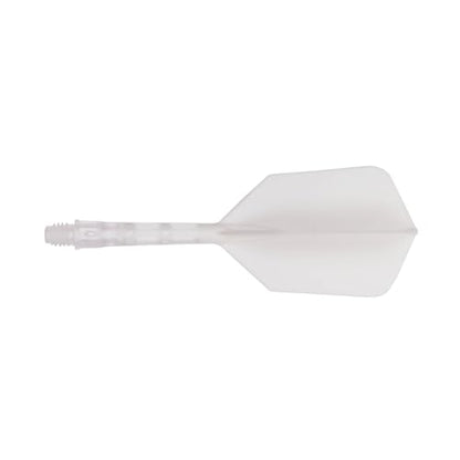 CUESOUL ROST T19 Integrated Dart Shaft and Flight Slim Shape M Size 28mm - color: White