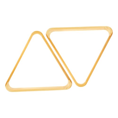 2pcs Triangle Hardwood Rack for Standard Billiard Pool Frame for Professional and Easy Setup Smooth Finish for Snooker Enthusiasts