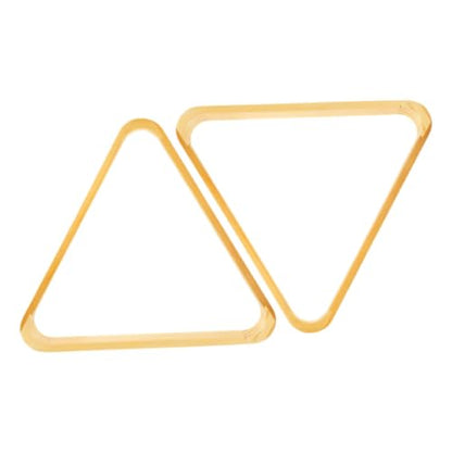 2pcs Triangle Hardwood Rack for Standard Billiard Pool Frame for Professional and Easy Setup Smooth Finish for Snooker Enthusiasts