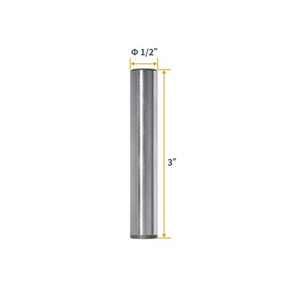 POWERTEC 71474 Hardened Steel Dowel Pins 1/2 Inch, Heat Treated and Precisely Shaped for Accurate Alignment, 4 Pack - size: 1/2" x 3" (4pk)