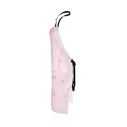 Castle Fairy Boy Soccer Kitchen Apron - color: Pink Baseball