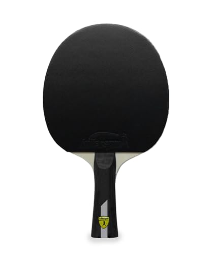Killerspin 4X Impact Ping Pong Paddle Set – 2-Pack Table Tennis Rackets with 6 Balls | Flared Handle, 5-Ply Wood, Durable Rubber for Beginner to Advanced Players
