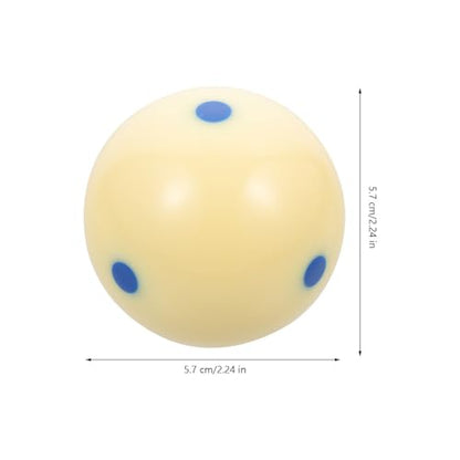 VICASKY Training Cue Ball with Blue Dot Pattern Wear-Resistant Resin Billiard Ball for American Pool for Billiards Training and Aiming Exercises