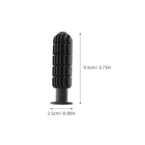 Zerodeko Sturdy Foosball Handles and End Caps Set Table Soccer Accessories with Black and White Footballs Compatible Replacement Grips for Boys and Foosball Tables Handles Caps Balls Kit