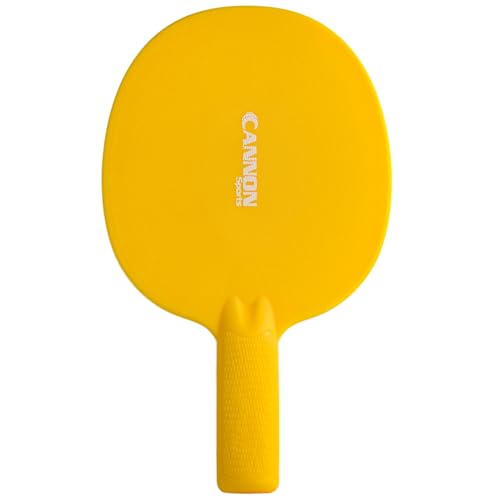 Cannon Sports Unbreakable Table Tennis Paddles - Waterproof & Weather Resistant Table Tennis Rackets for Indoor & Outdoor Use – Textured Easy Grip Handle – Multiple Color Options - color: Yellow