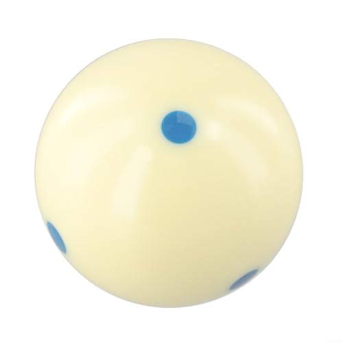 Pool Billiard Training Cue Ball Blue 6 Dot Spot Resin 2 1/4 Inch 6 Oz for Practice on Standard Tables(Blue) - color: Blue