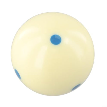 Pool Billiard Training Cue Ball Blue 6 Dot Spot Resin 2 1/4 Inch 6 Oz for Practice on Standard Tables(Blue) - color: Blue