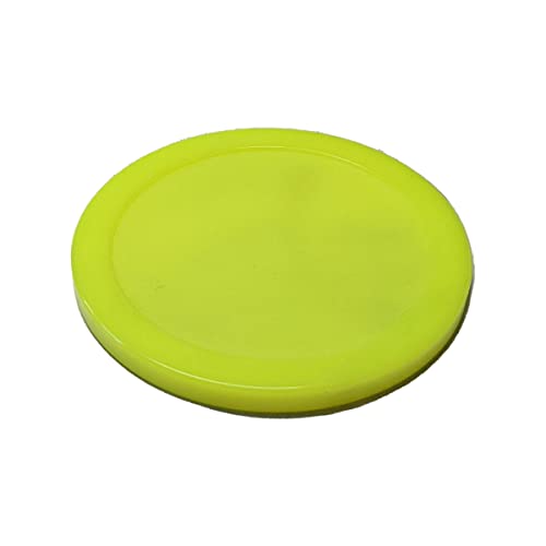 Air Hockey Puck - Neon Yellow - 3-1/8"