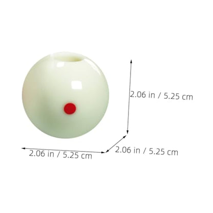 VICASKY Professional Billiard Practice Cue Ball Set 8-Ball Training Balls with Dots Pattern Sturdy Resin Material for Enhanced Aiming for Pool Players