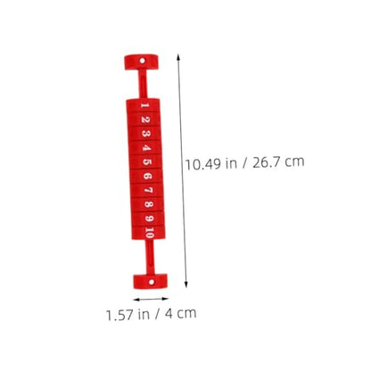 Toddmomy 4Pcs Foosball Score Keepers Durable Table Football Scoring Counters Black Red Lightweight Design for Easy Use for Desktop Games and Fun Competitions