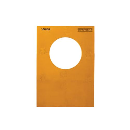 Viper Defender III Extended Length Dartboard Surround Wall Protector, Fits 17.75" and 18" Bristle Dartboards, Compression-Fit Easy Mounting, 45" H x 32" W x 1" Thickness - color: Yellow