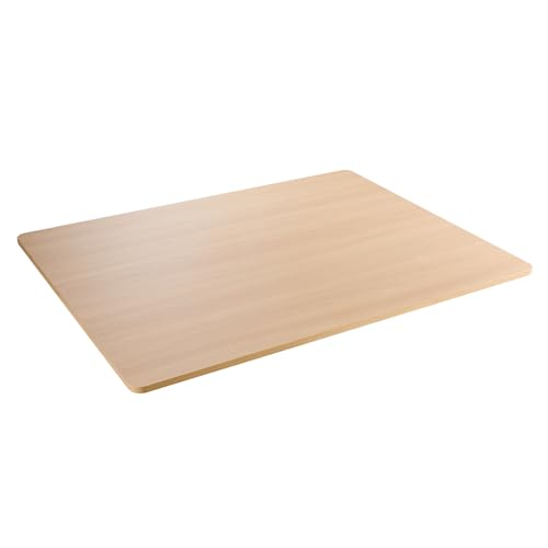 Kaboon Universal Tabletop 48"x36", Solid One-Piece Melamine Table Top, Restaurant Desk DIY, Home and Office,Dark Walnut - color: Light Walnut, size: 48x36
